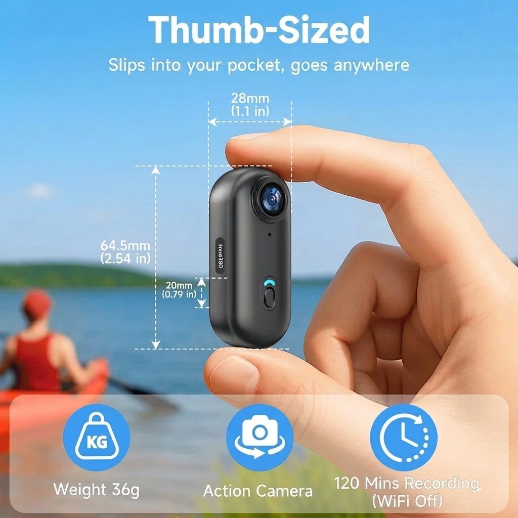 POVX™ Pro 4K: Ultra-Compact Magnetic Action Cam (+ Free 64GB Memory Card & Free Shipping)