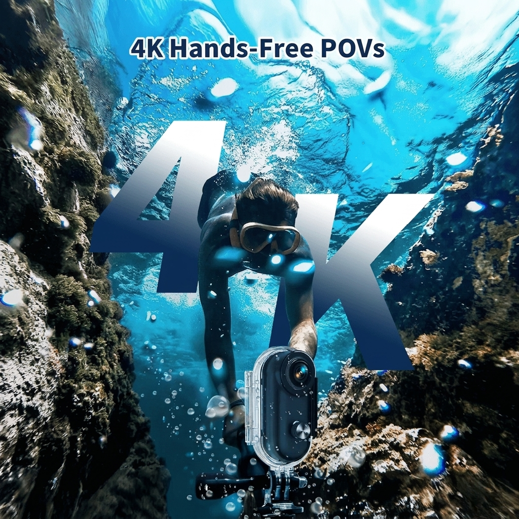 POVX™ Pro 4K: Ultra-Compact Magnetic Action Cam (+ Free 64GB Memory Card & Free Shipping)