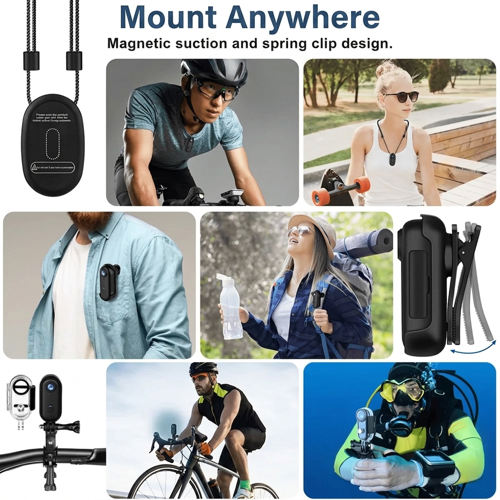 POVX™ Pro 4K: Ultra-Compact Magnetic Action Cam (+ Free 64GB Memory Card & Free Shipping)