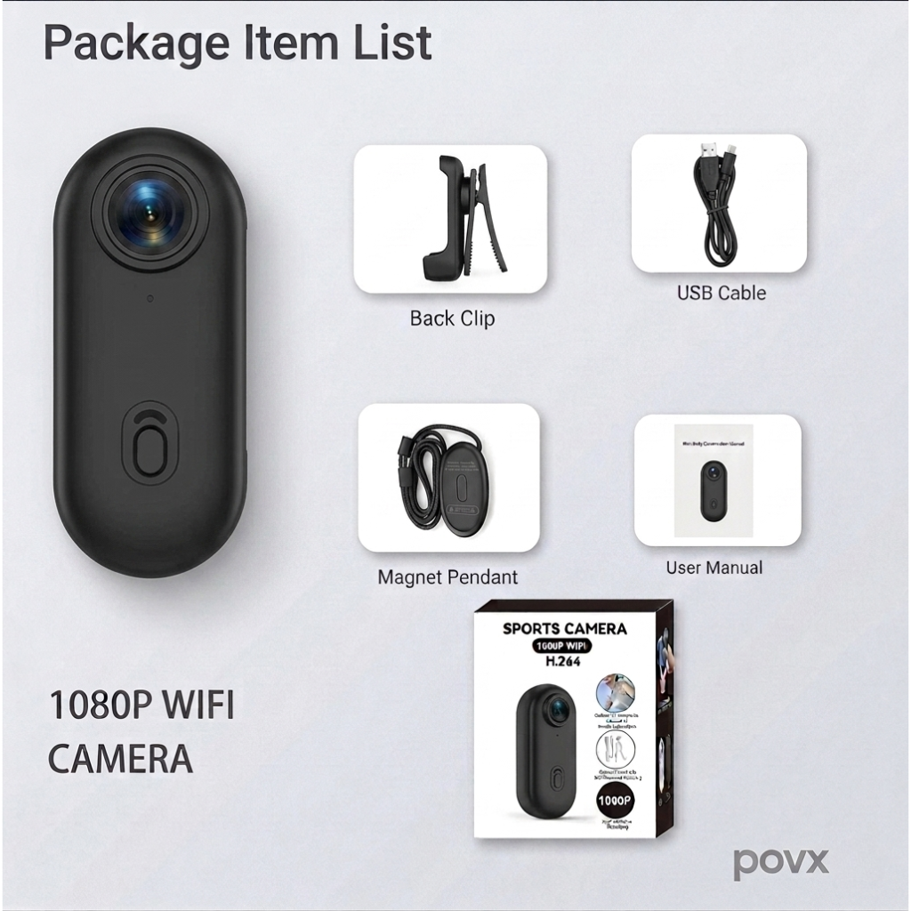 POVX™ Pro 4K: Ultra-Compact Magnetic Action Cam (+ Free 64GB Memory Card & Free Shipping)